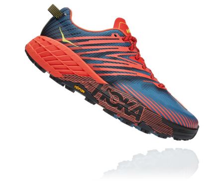 Hoka One One Speedgoat 4 - Tenis Corrida Largos Homem Azuis | PT-HKrSyjU